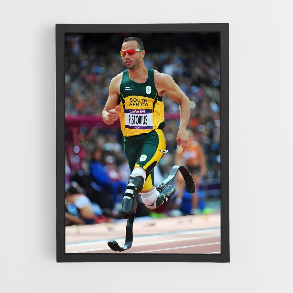 Poster Oscar pistorius – affiche Jeux Olympiques (vue 2)